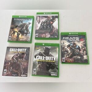 Xbox One Call of Duty Gears of War 4 Titan Fall Rise Son of Rome CD Video Games